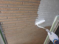 外壁　施工中　塗装