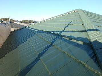 塗装後の屋根