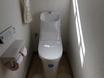 稲沢市　トイレ交換　施工後　アメージュZA