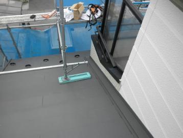 屋根重ね葺き　施工後