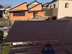 屋根嵩上げ重ね葺き　施工前