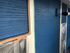 外壁塗装　施工中