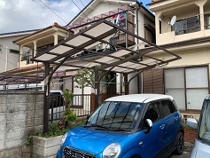 カーポートリフォーム　施工前