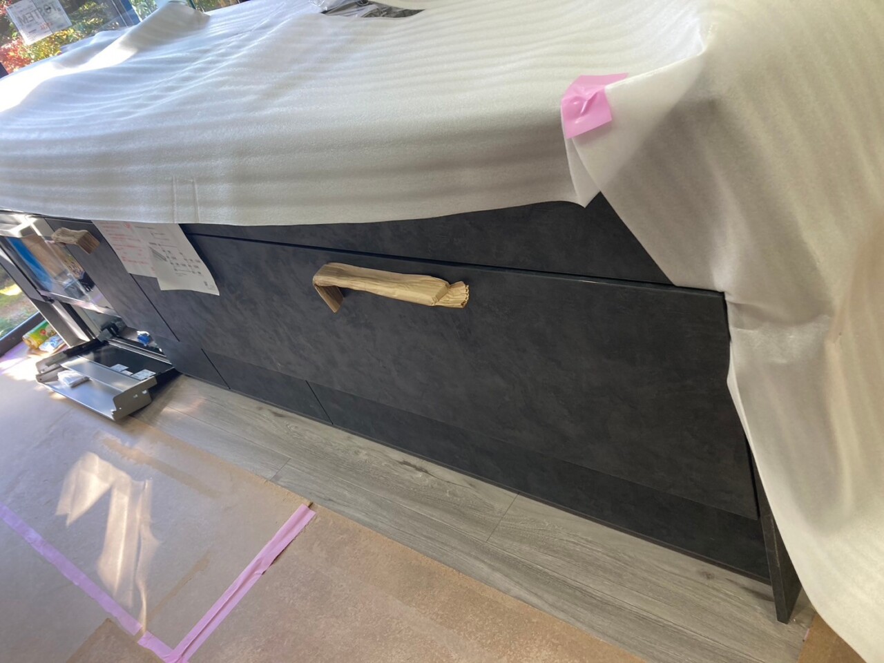 キッチン　施工中