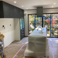 キッチン　施工中