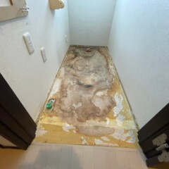 トイレ施工中
