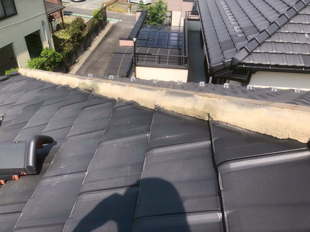 屋根　施工中