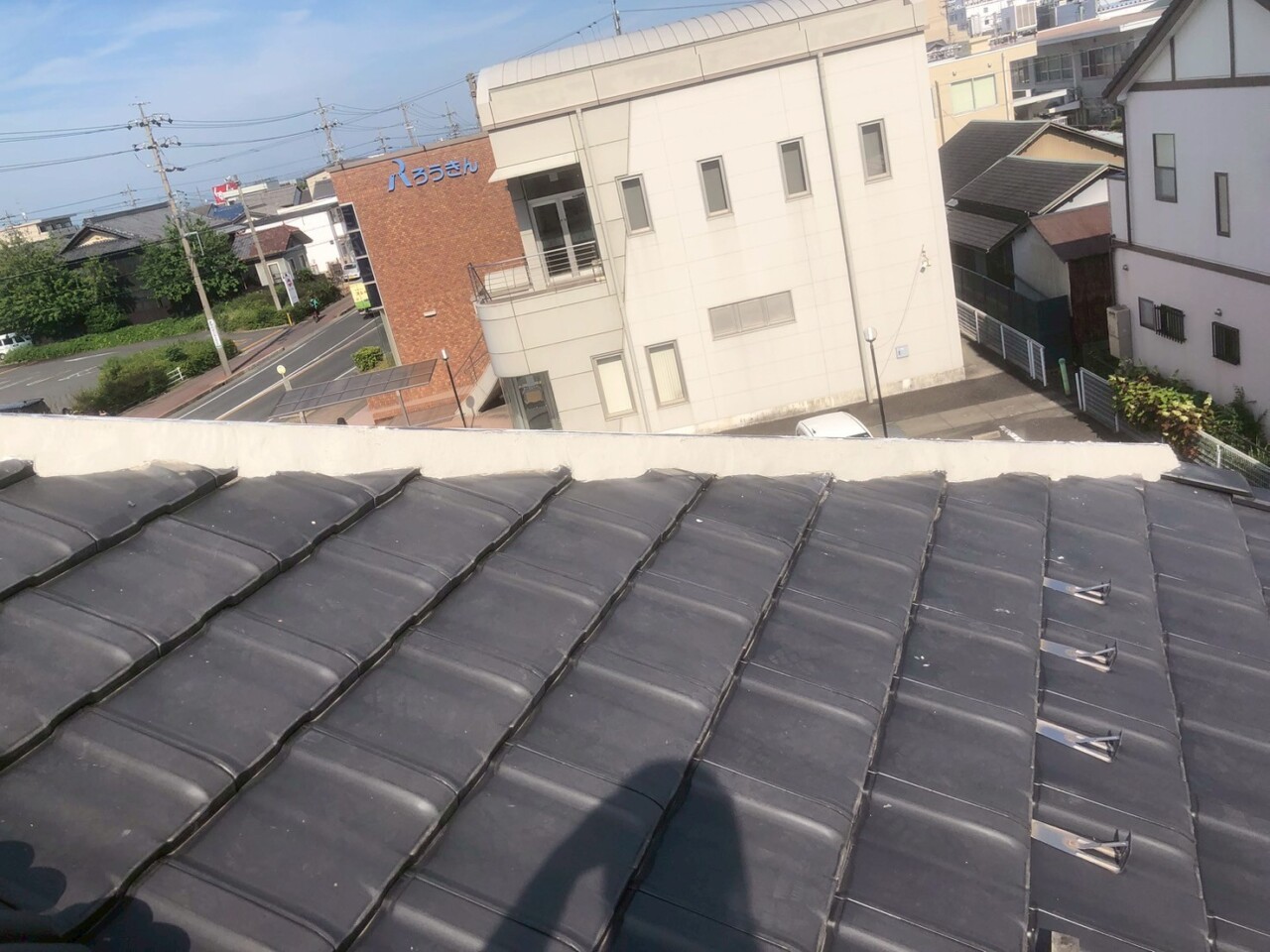 屋根　施工中